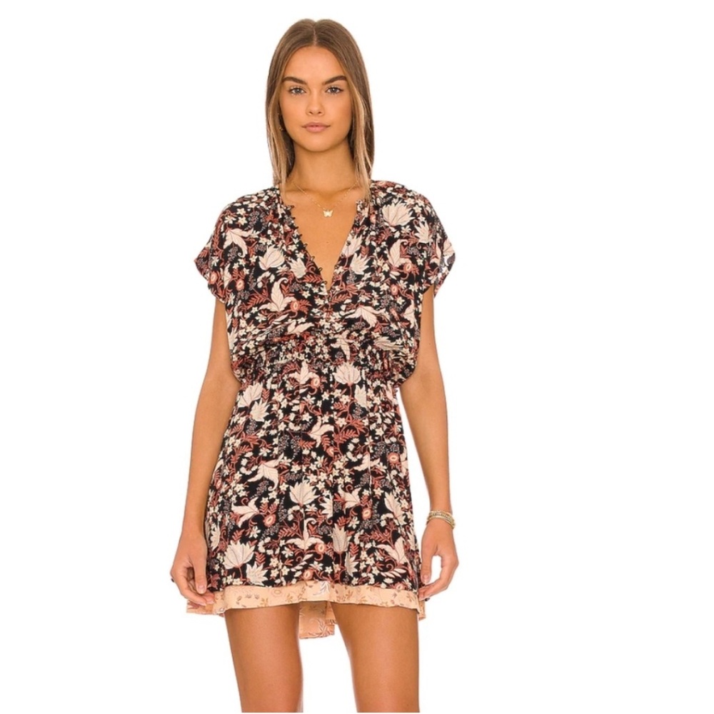 Revolve Amuse Society In Bloom Mini Dress in Black‎ Size Small